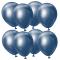 Premium Pienet Lateksiilmapallot Chrome Navy
