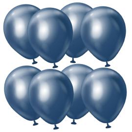 Premium Pienet Lateksiilmapallot Chrome Navy 100 kpl