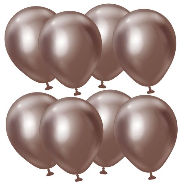 Premium Pienet Lateksiilmapallot Chrome Chocolate