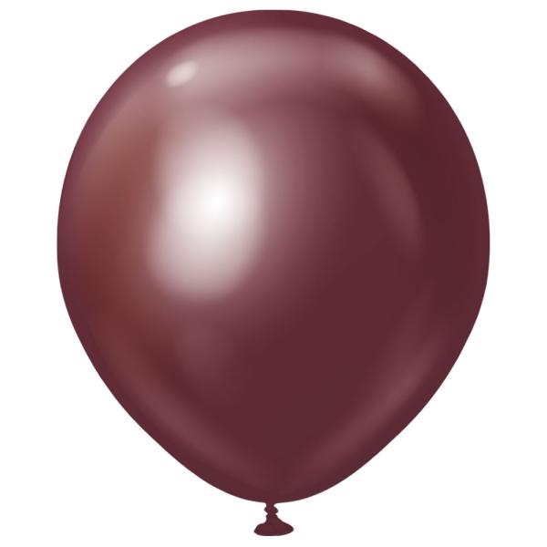 Premium Isot Lateksiilmapallot Chrome Burgundy