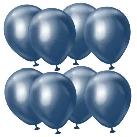 Premium Pienet Lateksiilmapallot Chrome Navy