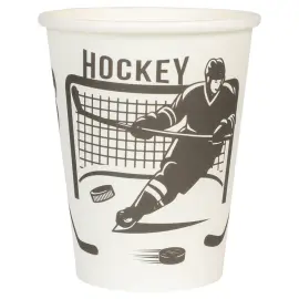 Pahvimukit Hockey 25cl 8 kpl