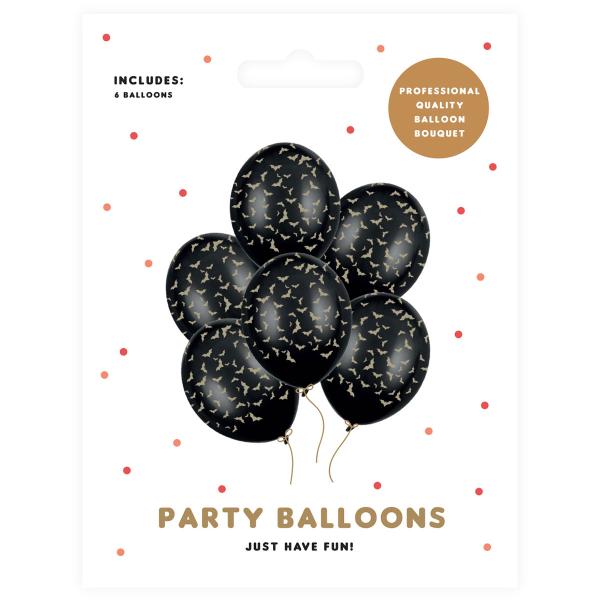 Lateksiilmapallot Lepakot Musta Pastelli