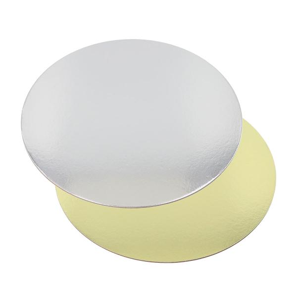 Pyöreät Kakkualustat Kulta/Hopea 20 cm 25-kpl