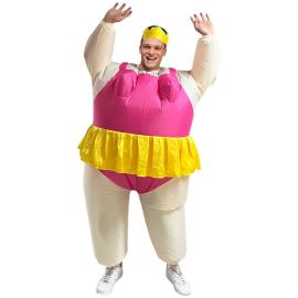 Puhallettava Ballerina Naamiaisasu