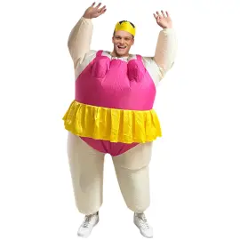 Puhallettava Ballerina Naamiaisasu