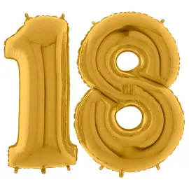 Numeroilmapallo 18 Kulta