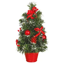 Joulukuusi Ruukussa Punainen 40 cm
