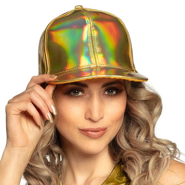 Holografinen Lippalakki Kulta