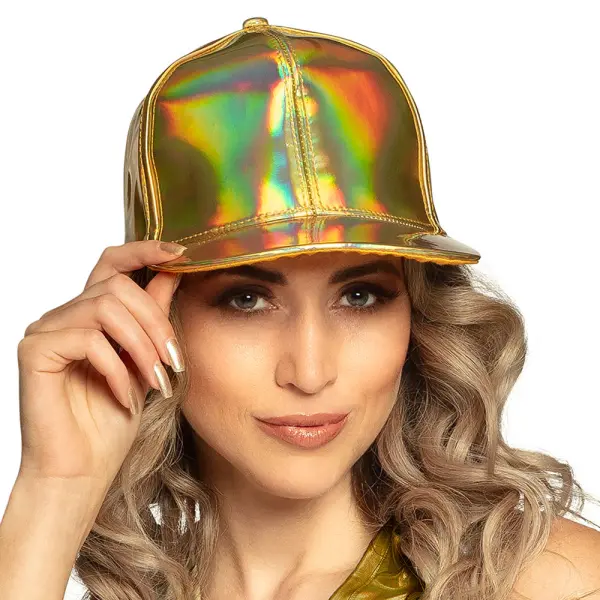 Holografinen Lippalakki Kulta