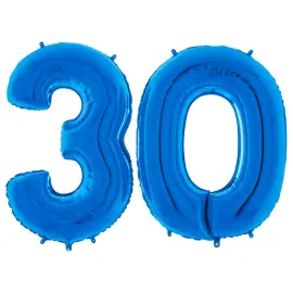 Numeroilmapallo 30 Sininen