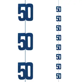 Riippuvat Numerot 50 Holografinen Sininen 6 kpl