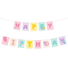 Gabbyn Nukketalo Viirinauha Happy Birthday 180 x 15 cm