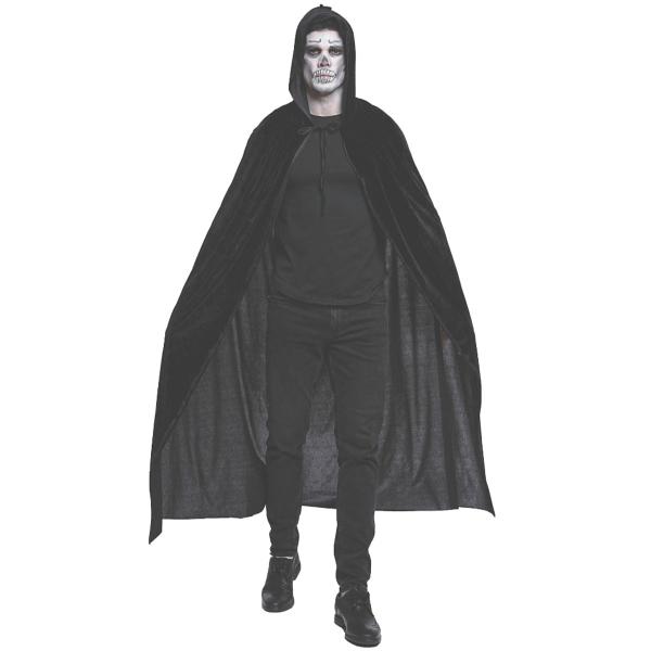 Musta Samettiviitta Hupulla