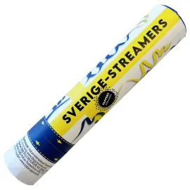 Konfettitykki Serpentiinit Sverige 25 cm