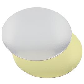 Pyöreät Kakkualustat Kulta/Hopea 30 cm 25-kpl