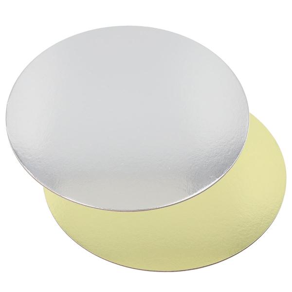 Pyöreät Kakkualustat Kulta/Hopea 30 cm 25-kpl