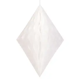 Honeycomb Diamond Valkoinen