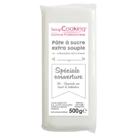 Valkoinen Sokerimassa Extra Sileä 500 g ScrapCooking