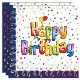 Happy Birthday Moniväriset Lautasliinat