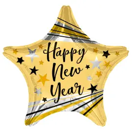 Happy New Year Tähti-ilmapallo Folio