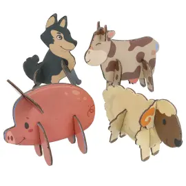 3D Raaputuspalapeli Maatilan Eläimet