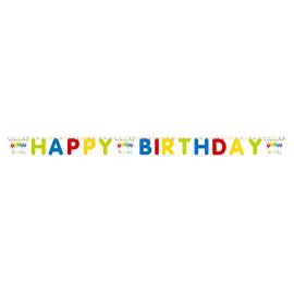 Happy Birthday Streamers Kirjainnauha