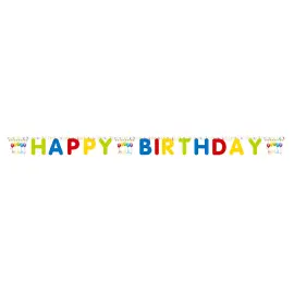 Happy Birthday Streamers Kirjainnauha