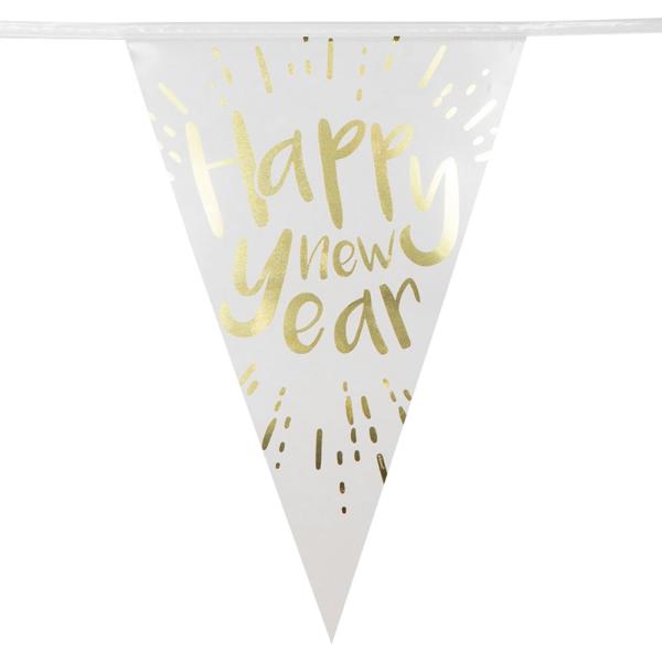 Happy New Year Viirinauha Valkoinen