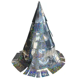 Juhlahatut Hapsuilla/Pilkuilla Hopea 5 kpl