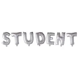 Kirjainilmapallot Student Hopea