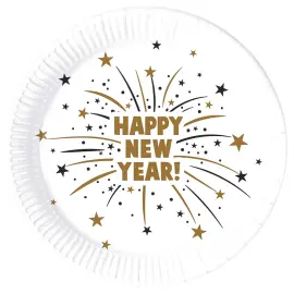Happy New Year Flares Pahvilautaset