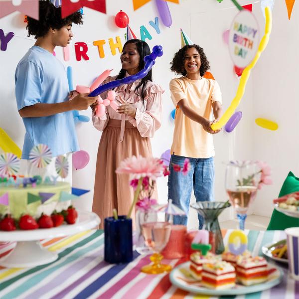 Numerokynttilä Stripetastic