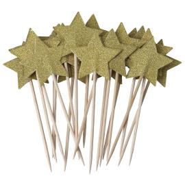 Juhlatikut Kultat&auml;hdet Kimalluksella 20 kpl