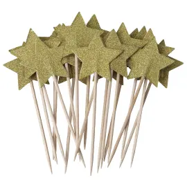 Juhlatikut Kultat&auml;hdet Kimalluksella 20 kpl