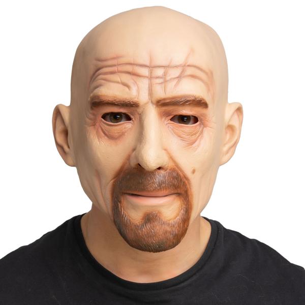 Lateksinaamio Kalju Mies Parralla