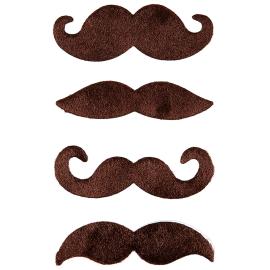 Viikset Itseliimautuvat Ruskea 4-kpl