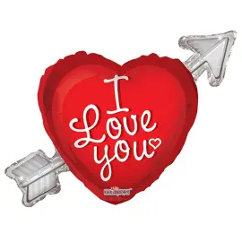 I Love You Sydän ja Nuoli Folioilmapallo XL