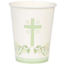 Pahvimukit Risteill&auml; ja Lehtiseppeleell&auml; 8 kpl