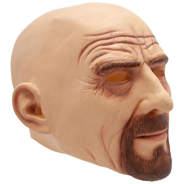 Lateksinaamio Kalju Mies Parralla