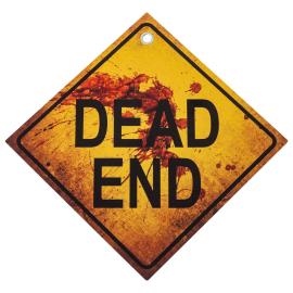 Seinäkoriste Dead End Kyltti