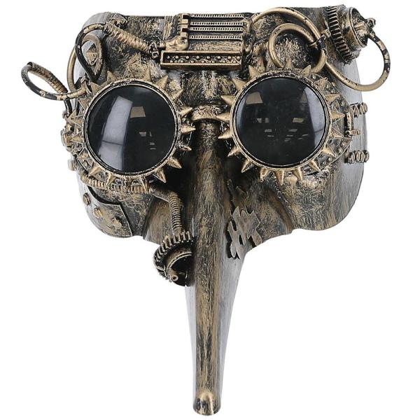 Viktoriaaninen Steampunk Ruttolääkäri Naamio