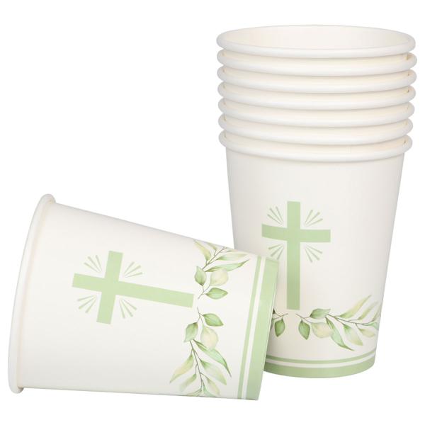 Pahvimukit Risteillä ja Lehtiseppeleellä 8 kpl