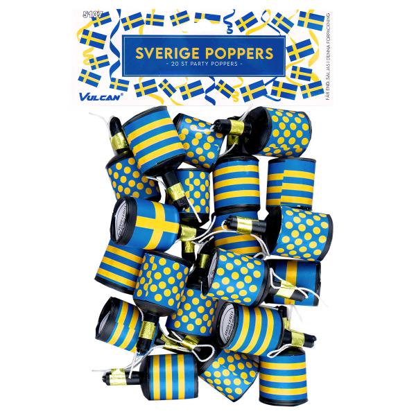 Party Poppers Sverige 20-kpl