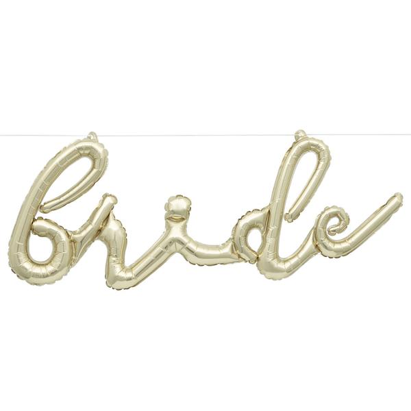 Ilmapallo Banderolli Bride Metallic Kulta