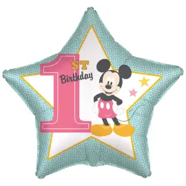 1st Birthday Folioilmapallo Mikki Hiiri 48 cm