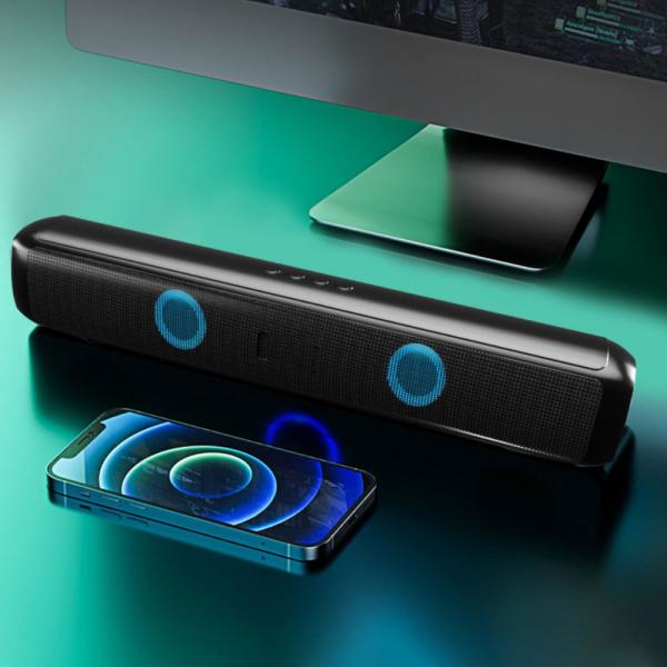 Pitkä Bluetooth Kaiutin LED