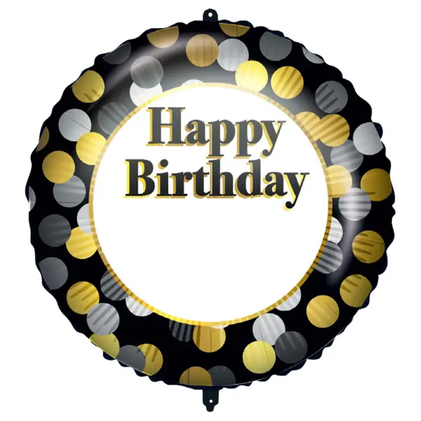 Milestone Happy Birthday Folioilmapallo Kirjaimilla