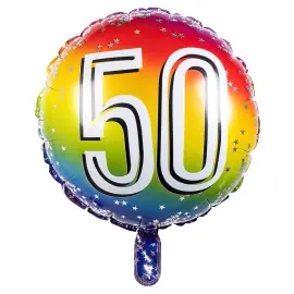 Folioilmapallo Sateenkaari 50 vuotta