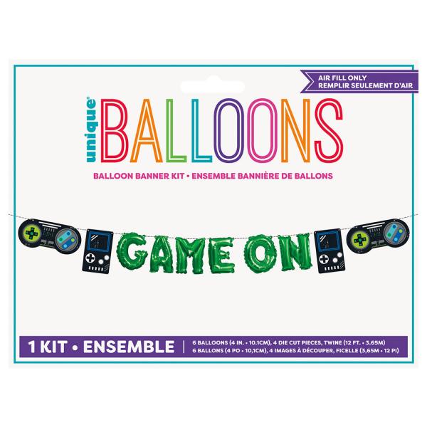 Ilmapallo Banderolli Game On